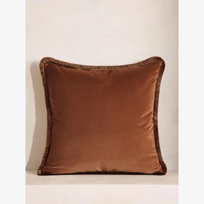 Soho Home Margeaux Large Square Cushion, Cinnamon, UK