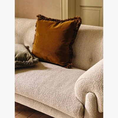 Soho Home Margeaux Square Cushion, Mustard