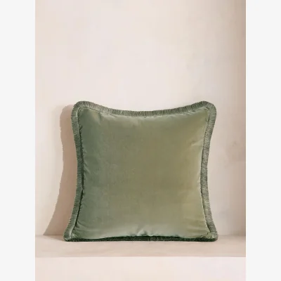 Soho Home Margeaux Square Cushion, Sea Foam