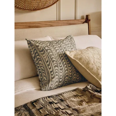 Soho Home Muker Square Cushion, Sage