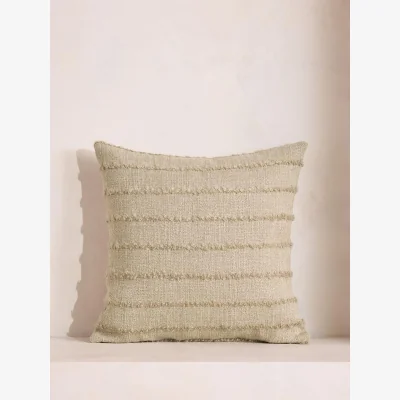 Soho Home Victor Square Cushion, Natural Stripe