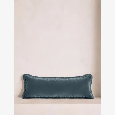 Soho Home Margeaux Bolster Cushion, Grey Blue