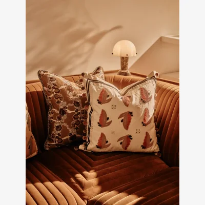 Soho Home Arthur Square Cushion, Cream