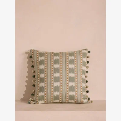 Soho Home Lando Square Cushion, Sage