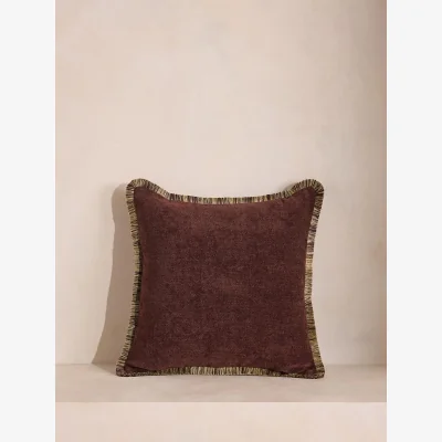 Soho Home Orlaine Square Cushion, Bordeaux