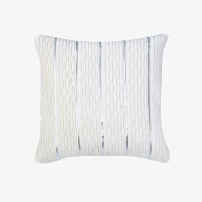 Teddy Beau Deco Home White Stripe Cushion