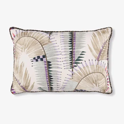 Tobias Oliver ROMO | Temperley London | Farrah 60cm x 40cm Cushion | Lilac Ash