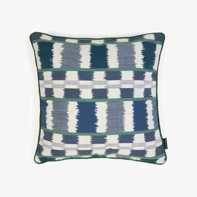 Tobias Oliver Christopher Farr Cloth | Lapaz Outdoor Cushion | Blue
