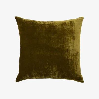 Tobias Oliver William Yeoward |Paddy Velvet Cushion Olive
