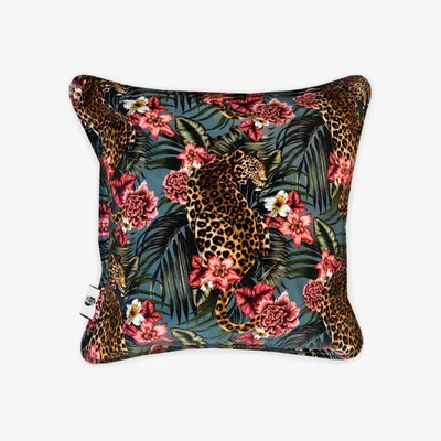 Tobias Oliver Charlotte Jade | Velvet Cushion | Panthera Paradise
