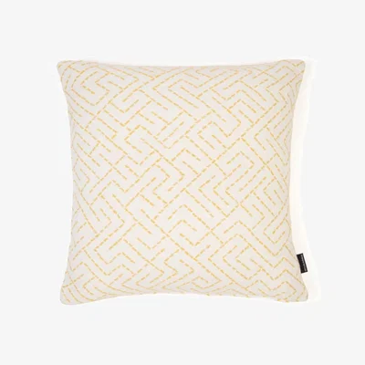 Tobias Oliver Christopher Farr Cloth | Triangulated Woven Cushion | Lemon