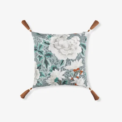 Tobias Oliver ROMO | Temperley London | Lavinia 50cm Cushion | Blue Haze