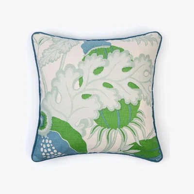 Tobias Oliver Christopher Farr Cloth | Carnival Cushion | Green