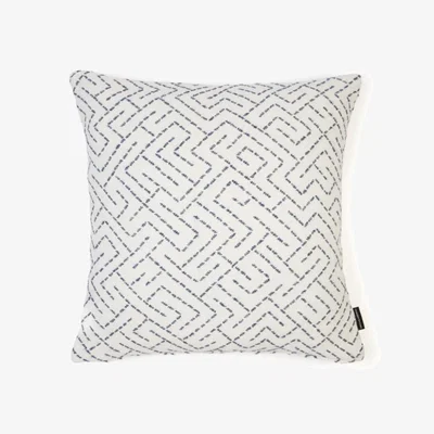 Tobias Oliver Christopher Farr Cloth | Triangulated Woven Cushion | Indigo