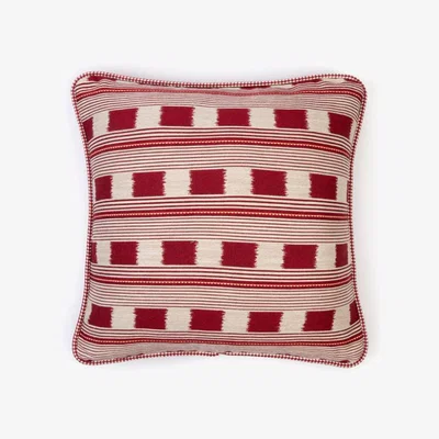 Tobias Oliver Christopher Farr Cloth | Lost and Found Cushion | Ruby