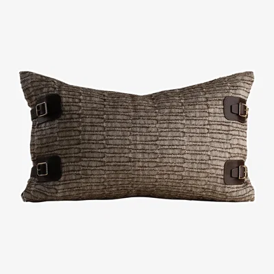 Tobias Oliver de Le Cuona | Nara Buckle Cushion | Thistle