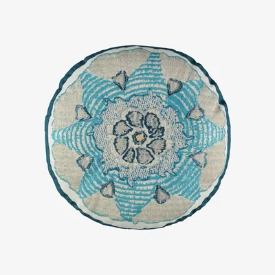 Tobias Oliver William Yeoward | Escaffo Circular Cushion Peacock
