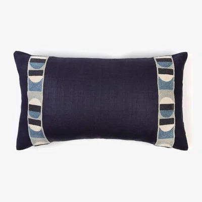 Tobias Oliver Christopher Farr Cloth | Pop Art Cushion | Indigo
