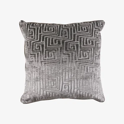 Tobias Oliver Zinc Romo I Uxmal Cushion | Tungsten 50x50cm