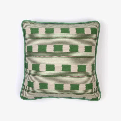 Tobias Oliver Christopher Farr Cloth | Lost and Found Cushion | Green