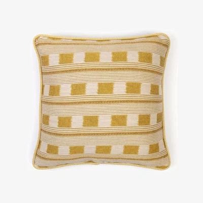 Tobias Oliver Christopher Farr Cloth | Lost and Found Cushion | Lemon