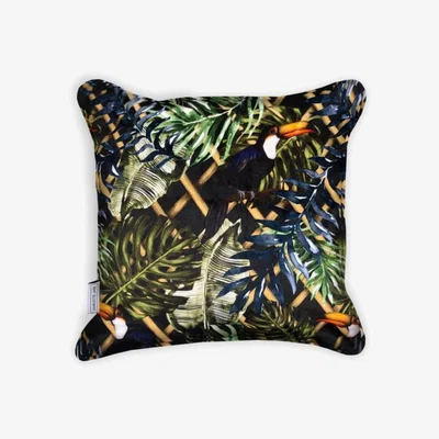 Tobias Oliver Charlotte Jade | Velvet Cushion | Wild Garden