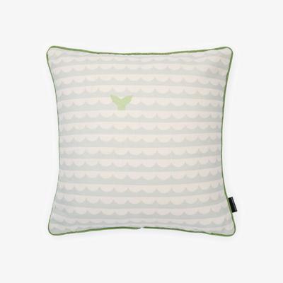 Tobias Oliver Christopher Farr Cloth | We Sailed Away Cushion | Pale Blue