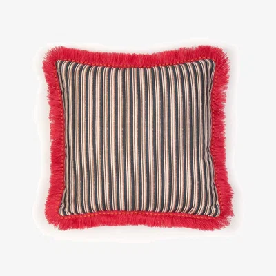 Tobias Oliver Christopher Farr Cloth | Peace & Love Cushion | Terracotta with Frieda