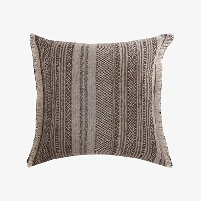 Tobias Oliver de Le Cuona | Kalahari Cushion With Fringe Detail | Honey Badger