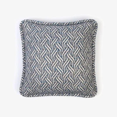 Tobias Oliver Christopher Farr Cloth | Tangle Cushion | Indigo