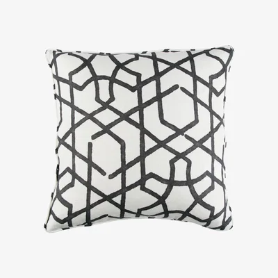 Tobias Oliver Zinc Romo I Phibblestown Cushion | Carbon 50x50cm