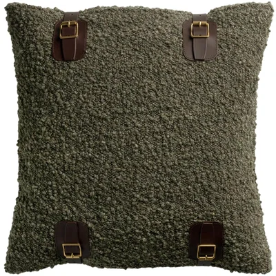 Tobias Oliver de Le Cuona | Maroc Buckle Cushion | Swamp
