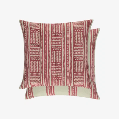 Tobias Oliver William Yeoward | Kuba Cushion | Rouge