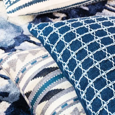 Tobias Oliver William Yeoward | Maliana Cushion | Indigo