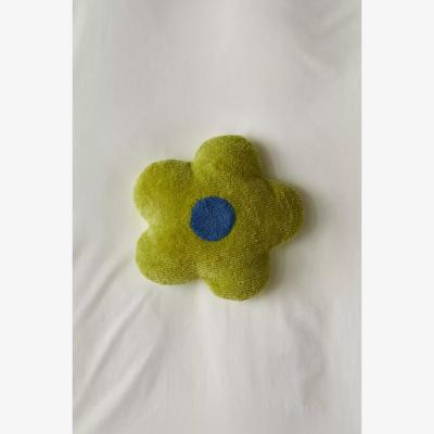 Urban Outfitters Green Tufted Flower Throw Cushion - Green ALL at Urban Outfitters