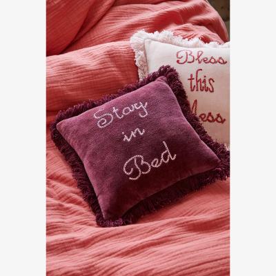 Urban Outfitters Stay In Bed Mini Cushion - Dark Red ALL at Urban Outfitters