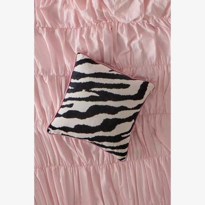 Urban Outfitters Zebra Print Cushion - Black/White ALL at Urban Outfitters