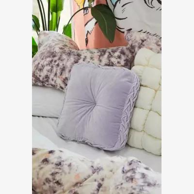 Urban Outfitters Lilac Abby Pintuck Cushion - Lilac ALL at Urban Outfitters