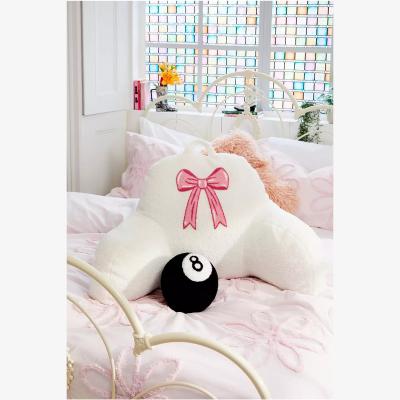 Urban Outfitters Pink Bow Boo Cushion - Ivory ALL at Urban Outfitters