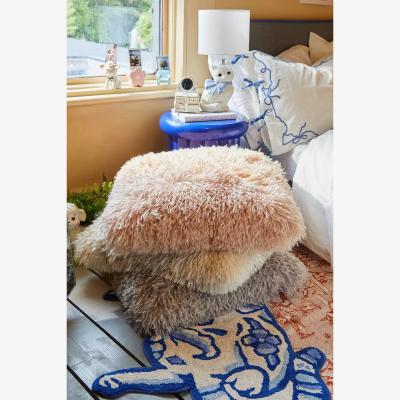 Urban Outfitters Ecru Faux Fur Cushion - Cream ALL at Urban Outfitters