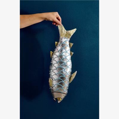 Urban Outfitters Sardine Shaped Cushion - Silver ALL at Urban Outfitters