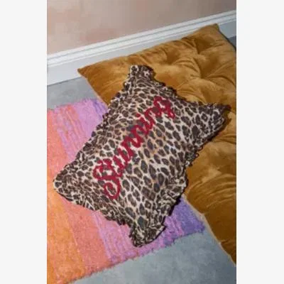 Urban Outfitters Stunning Leopard Print Cushion - Neutral ALL at Urban Outfitters