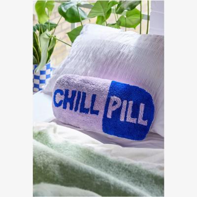 Urban Outfitters Chill Pill Cushion - Purple ALL at Urban Outfitters