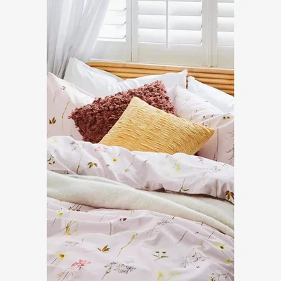 Urban Outfitters Buttermilk Smocked Cushion - Yellow ALL at Urban Outfitters