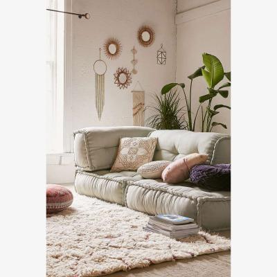 Urban Outfitters Reema Sage Green Base Cushion - Grey ALL at Urban Outfitters