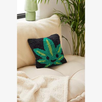Urban Outfitters Mini Leaf Buddy Tufted Cushion - Black ALL at Urban Outfitters