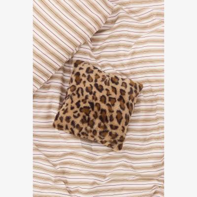 Urban Outfitters Leopard Print Faux Fur Mini Cushion - Brown 25cm x 25cm at Urban Outfitters