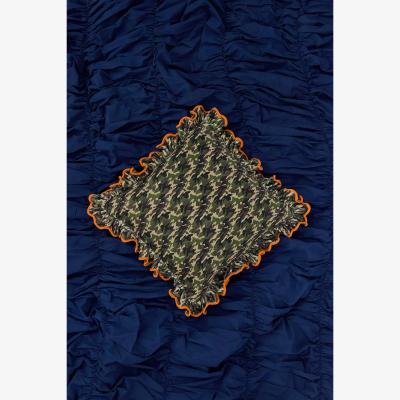 Urban Outfitters Camo Ruffle Cushion 45cm x 45cm at Urban Outfitters