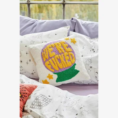 Urban Outfitters Urban Outfitters We're F*cked Tufted Cushion ALL