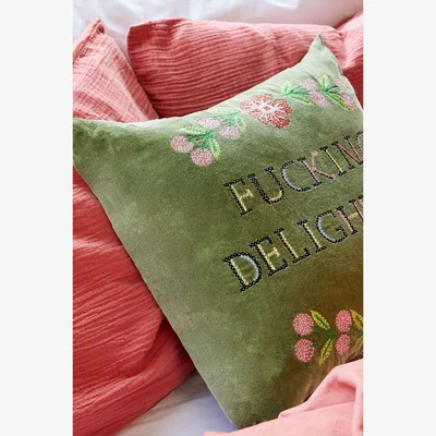Urban Outfitters F*cking Delightful Cushion ALL at Urban Outfitters